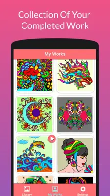 Adult Coloring Book android App screenshot 5